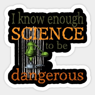 Funny Science Scientist Lab Equipment T-Shirt Sticker